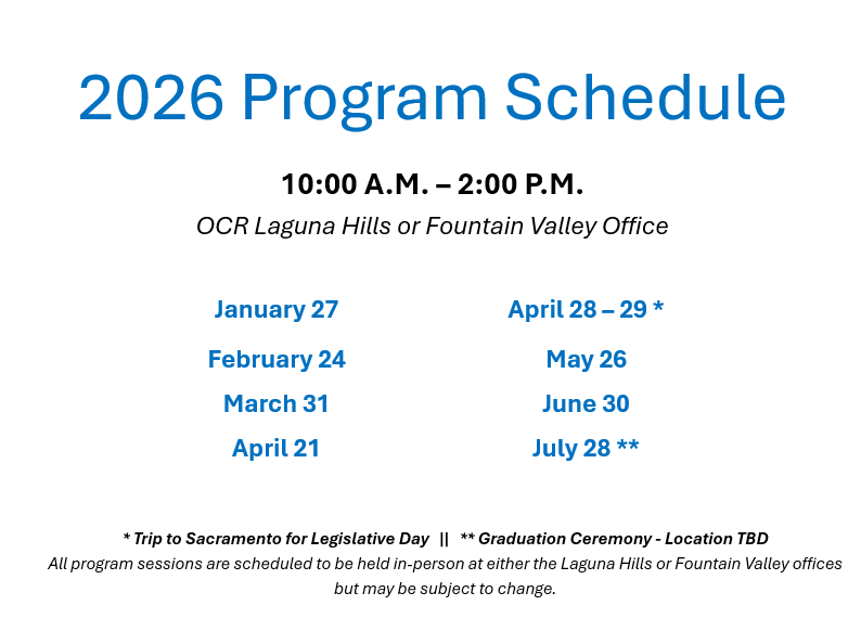 Program Schedule 