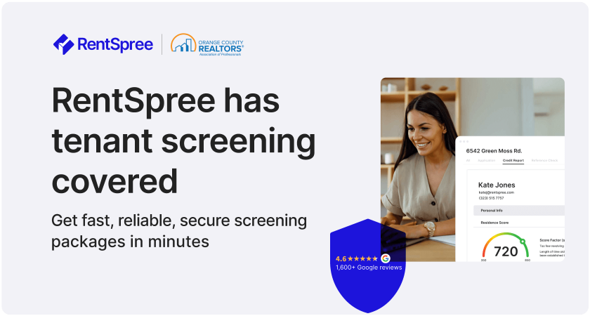 RentSpree has tenant screening covered
