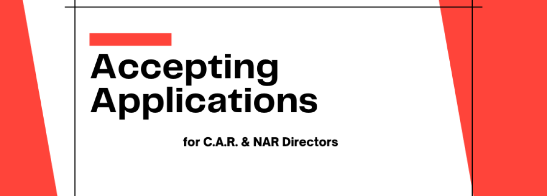 Accepting Applications for CAR and NAR Directors