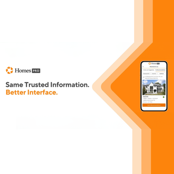 “Your listing, your lead.” platform powered by Homes.com