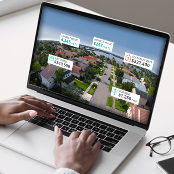 Automated property value updates for past clients