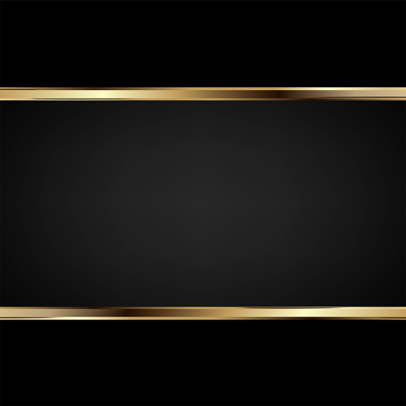 black box with gold border