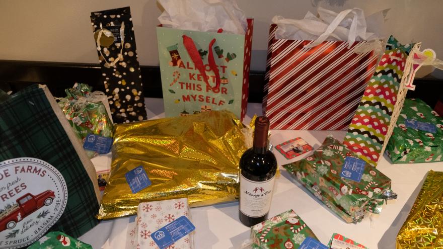 Presents on a table