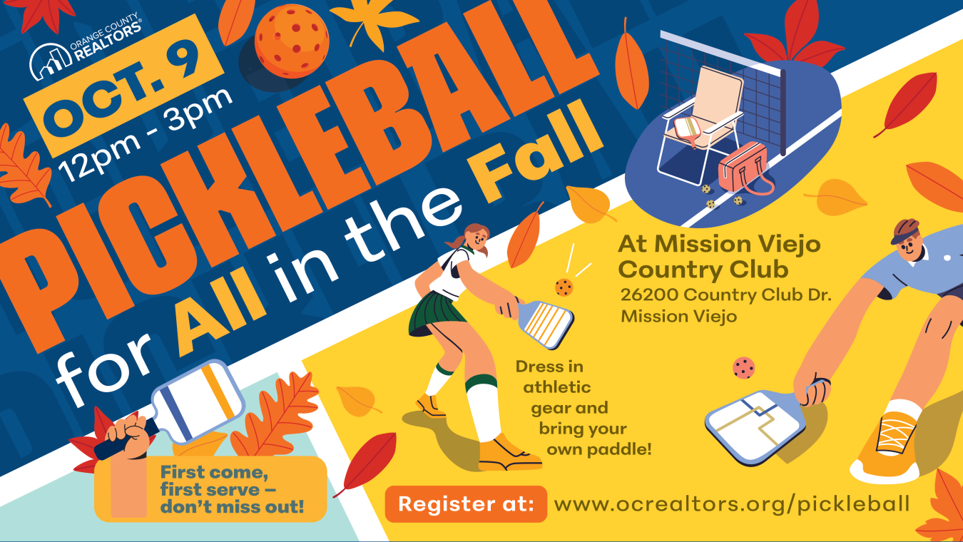 Pickleball Flyer with different people playing pickleball