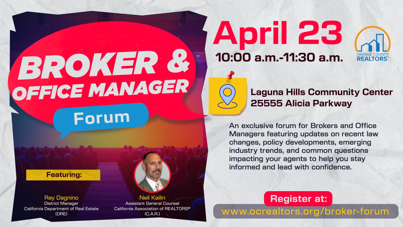 Broker and Office Manager Forum